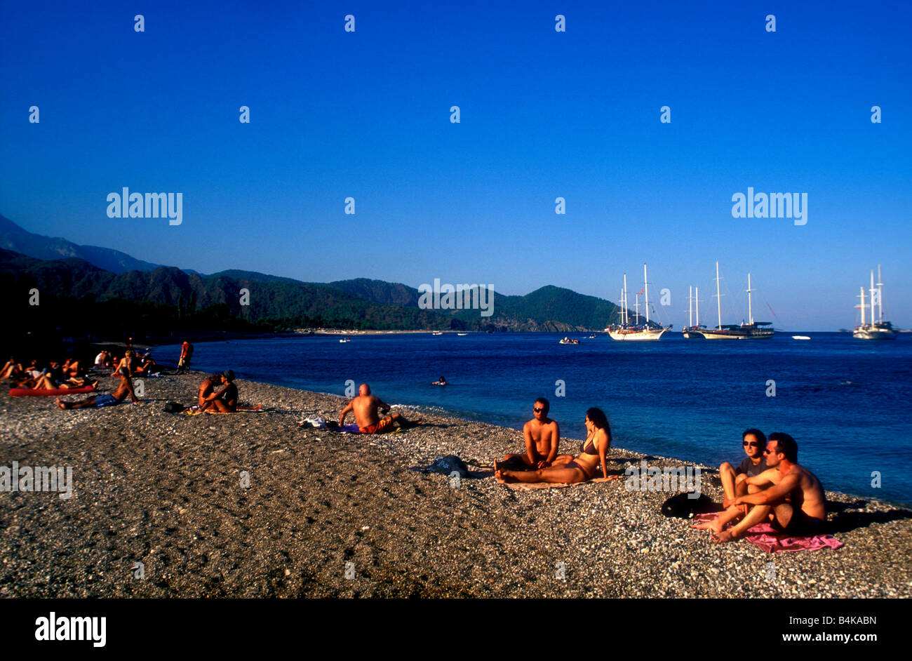 Olympos, Cirali beach, Lycia, Turchia Foto Stock