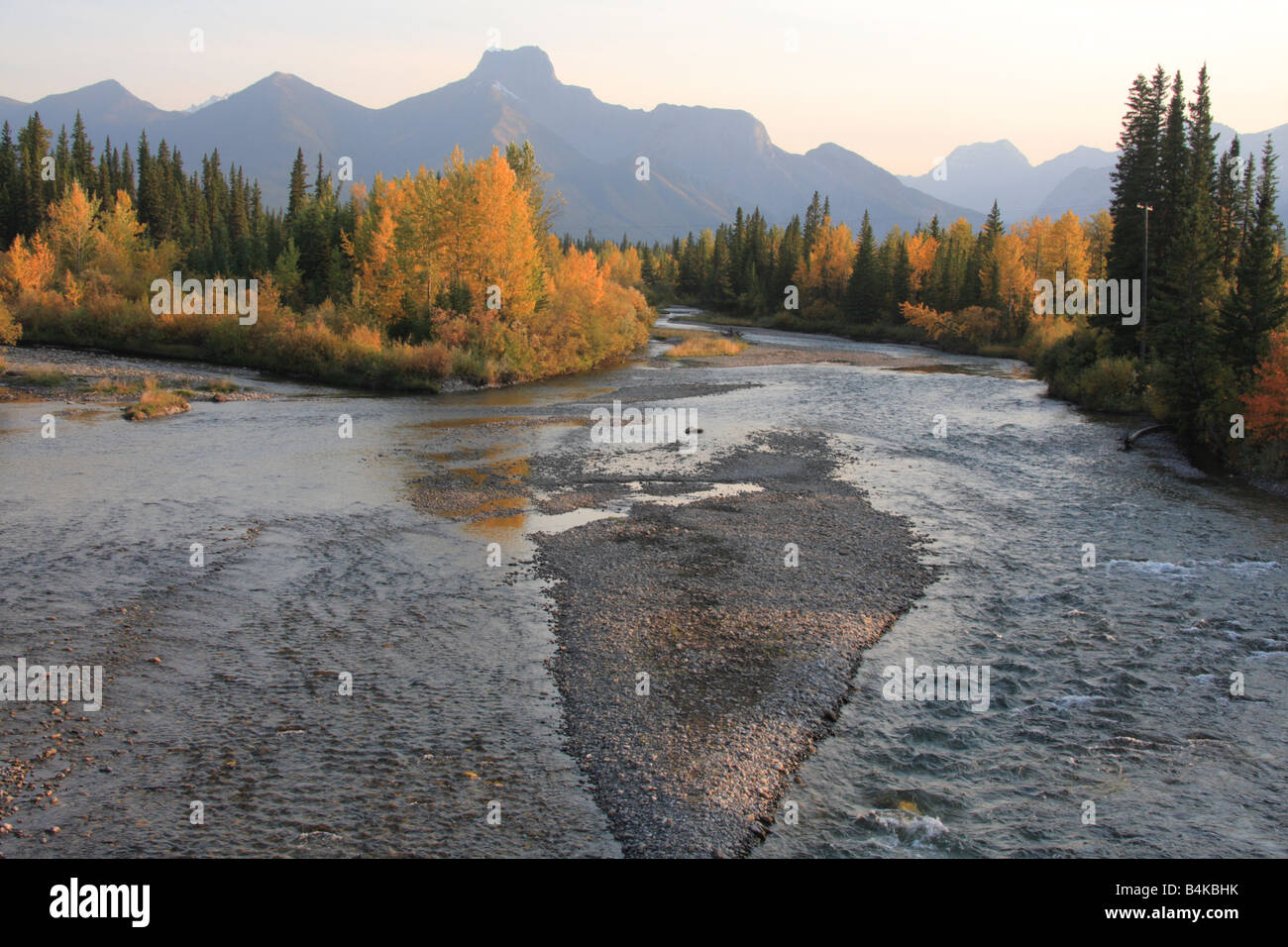 Kananaskis paese in autunno, Alberta Foto Stock