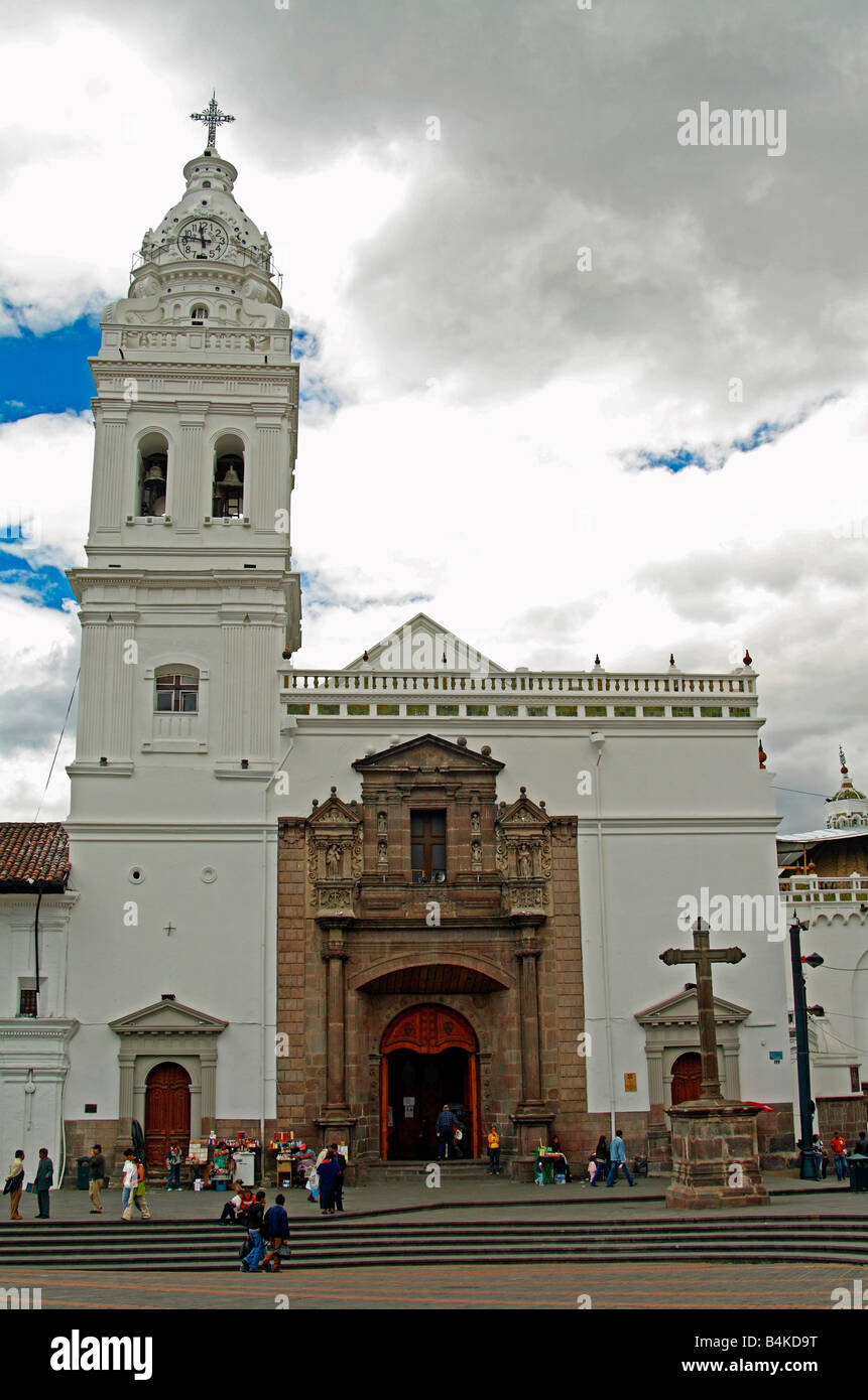 Chiesa di Santo Domingo, Quito, Ecuador. Foto Stock