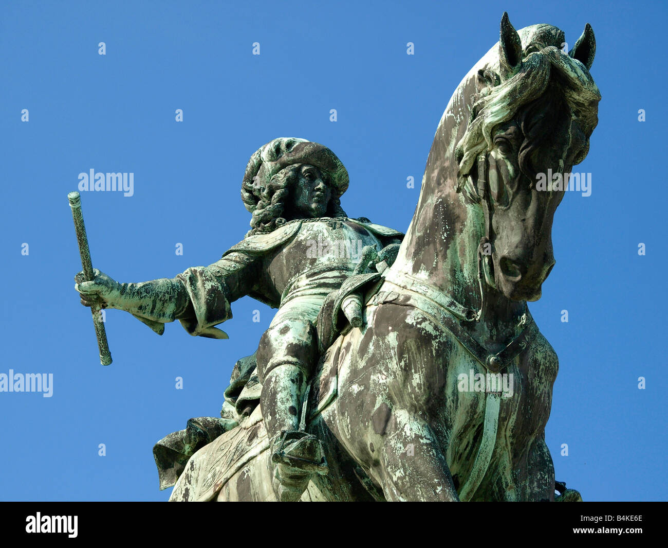 Il principe Eugenio di Savoia statua Budapest Ungheria buda Foto Stock
