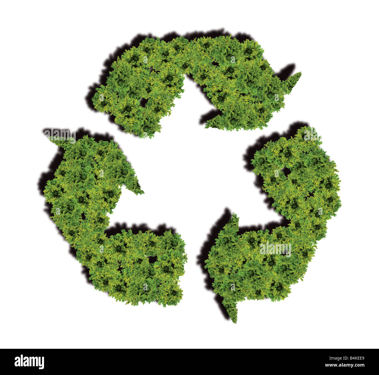 Riciclare, logo, verde Foto Stock