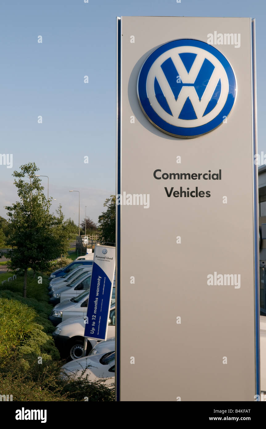 La Volkswagen Veicoli Commerciali garage franchising Preston Inghilterra LANCASHIRE REGNO UNITO Foto Stock