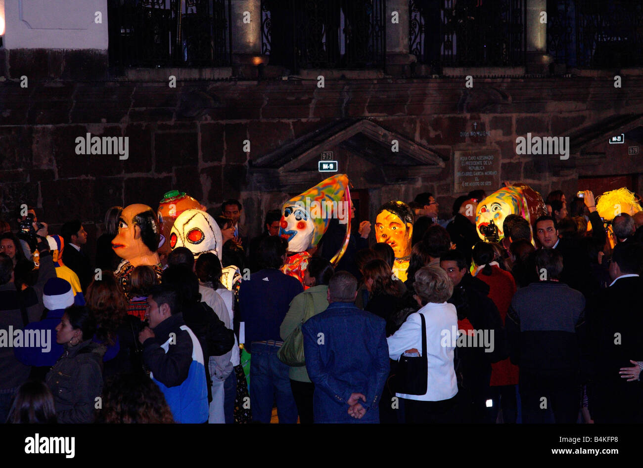 Quito, Ecuador, durante la festa della Vergine del vulcano (fiesta de la Virgen del vulcano) Foto Stock