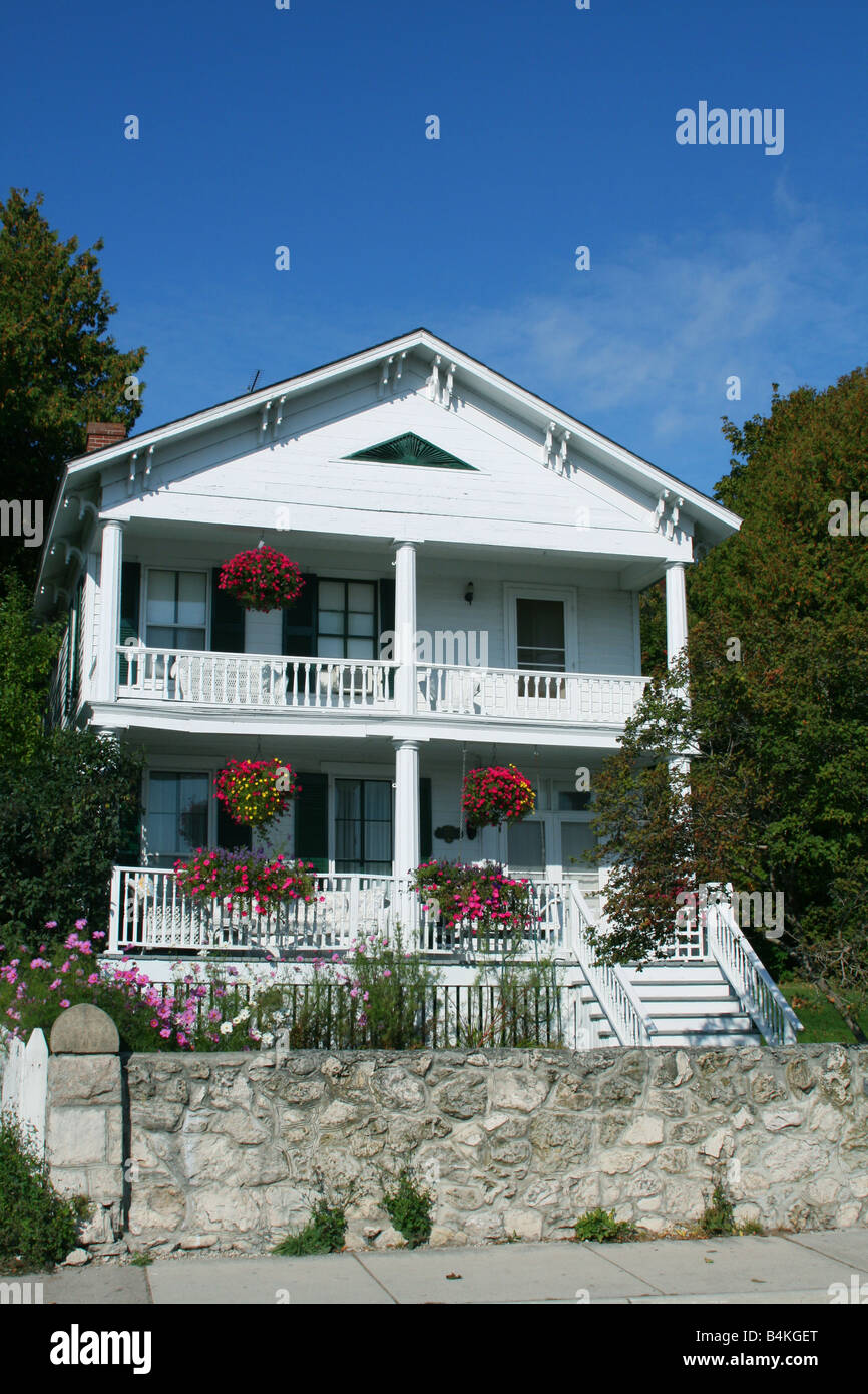 Appartamento in stile vittoriano Mackinaw Island Michigan USA, di Carol Dembinsky/Dembinsky Photo Assoc Foto Stock