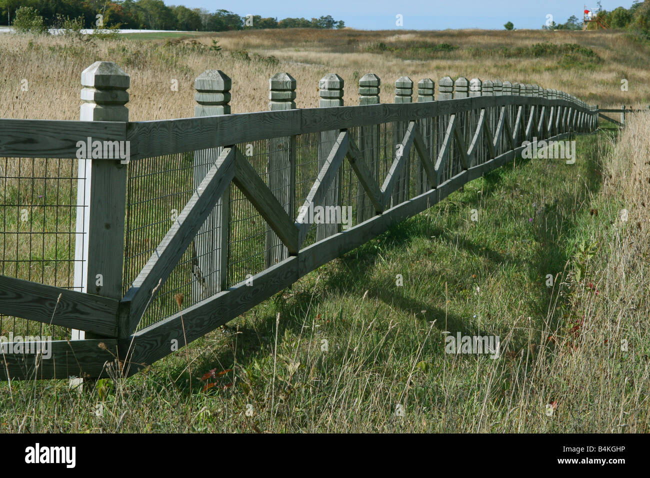 Fence Mackinaw Island Michigan USA, di Carol Dembinsky/Dembinsky Photo Assoc Foto Stock