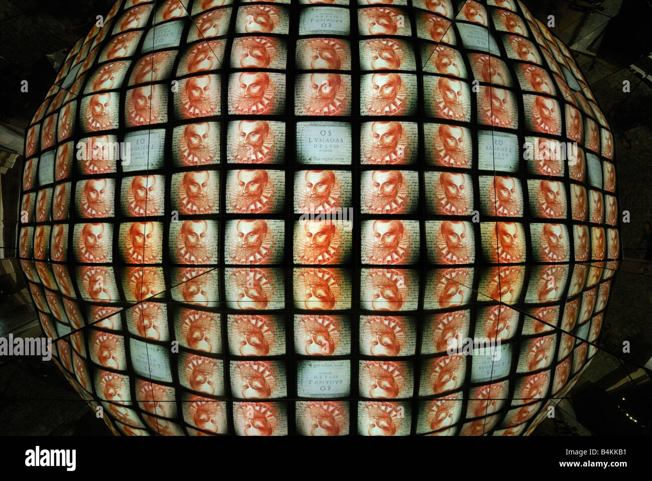 Lisbona portogallo immagini di 16 ° C poeta portoghese Luis de Camoes nel museo di Castelo Sao Jorge Foto Stock