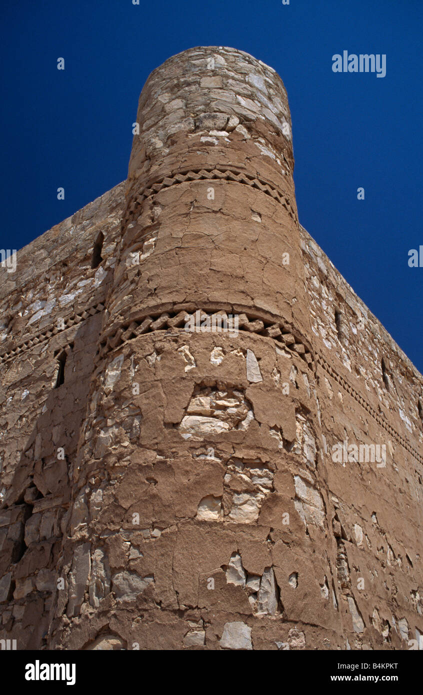 Il deserto omayyade castello di Qasr Al-Kharana, Giordania. Foto Stock