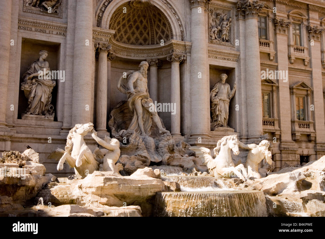 Italia Roma Fontana di Trevi Foto Stock