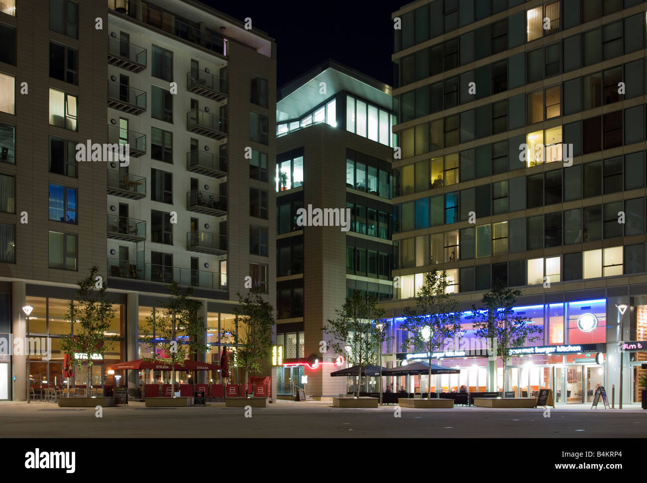 Appartamenti Piazza Centrale il gruppomozzo:mk Milton Keynes Buckinghamshire Foto Stock