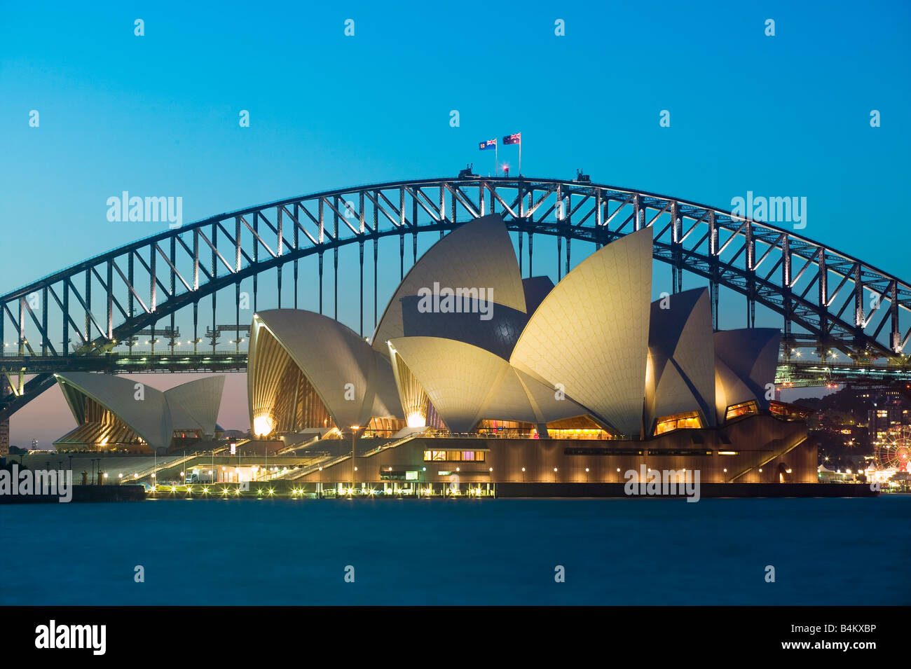 OPERA il Ponte del Porto di Sydney, Nuovo Galles del Sud Australia Foto Stock