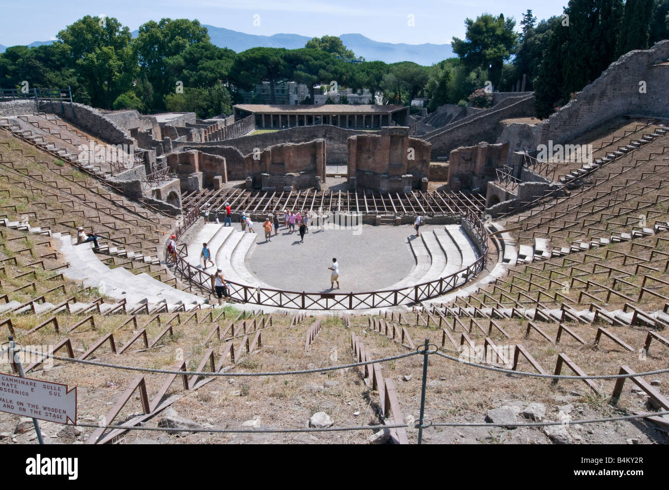 Il Teatro Grande di Pompei Foto Stock
