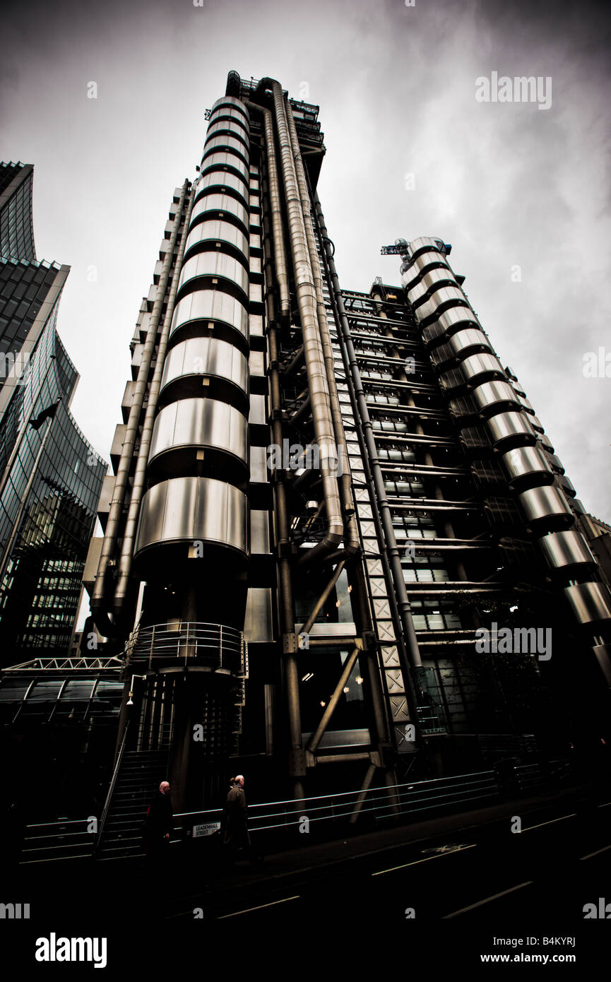 L'edificio Lloyds. Londra Foto Stock