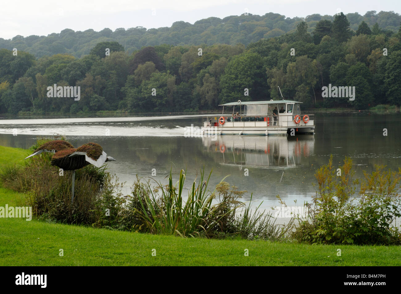 Miss Elizabeth barca a Trentham Gardens Foto Stock