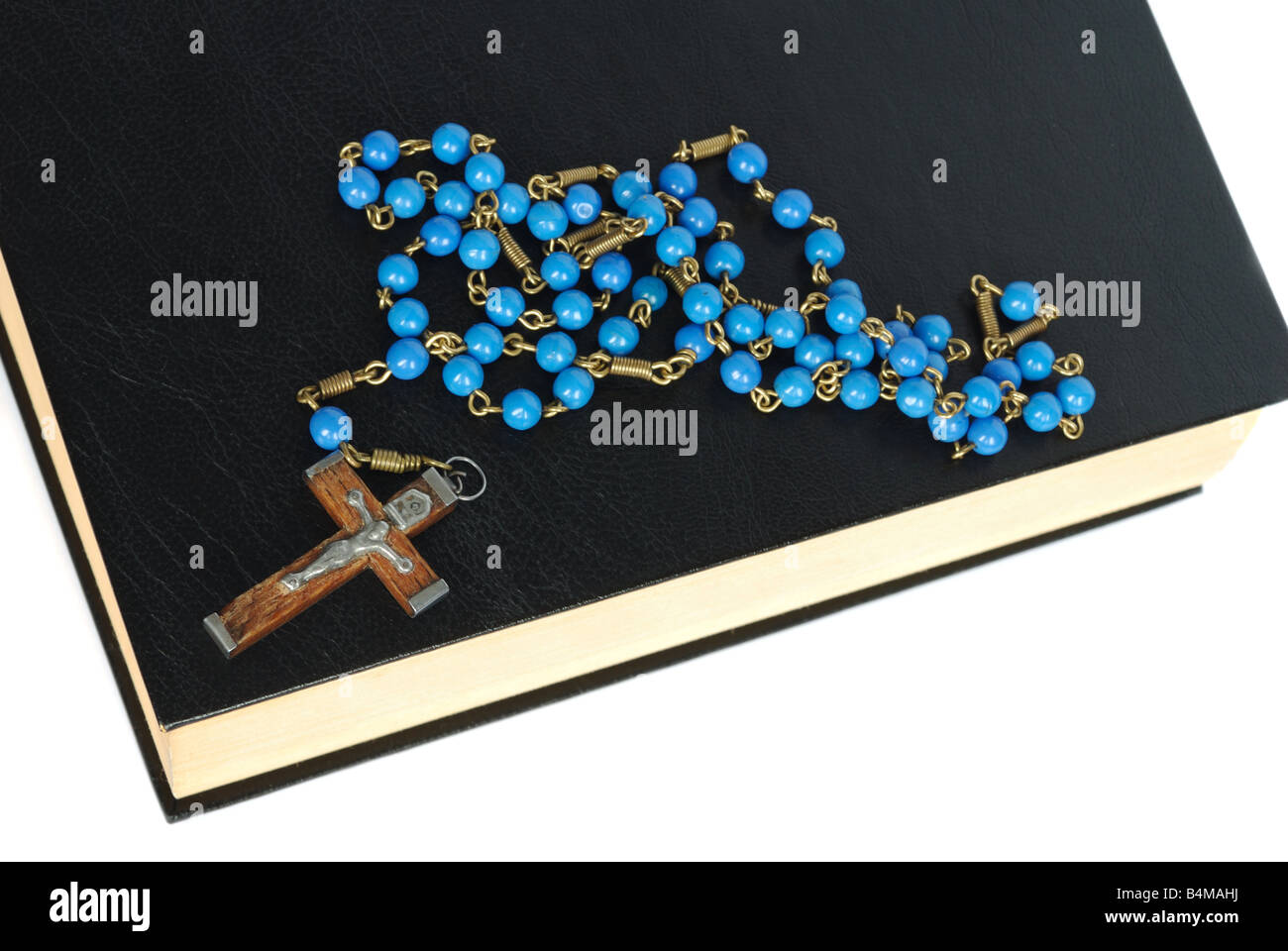 La Bibbia e il Rosario Foto Stock