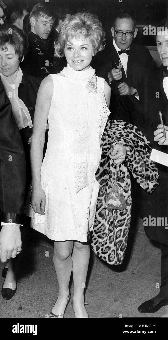 Susannah York Feb 1967 attrice a l'Odeon Haymarket Foto Stock