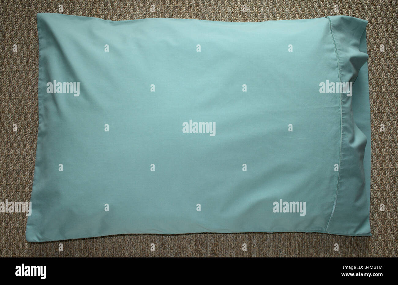 Bed cuscino con fodera per cuscino. Foto Stock