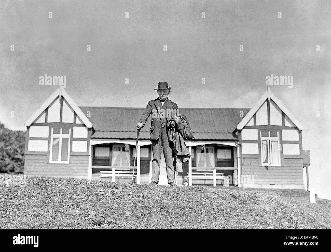 Signor David Lloyd George MP leader del partito liberale in vacanza in Galles Foto Stock