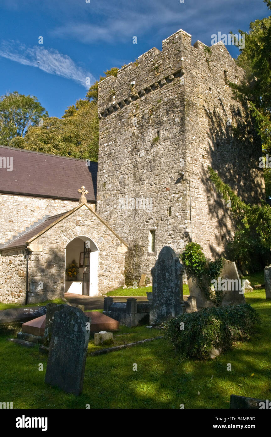 Foto ritratto della Chiesa Ilston sulla Penisola di Gower Galles del Sud Foto Stock