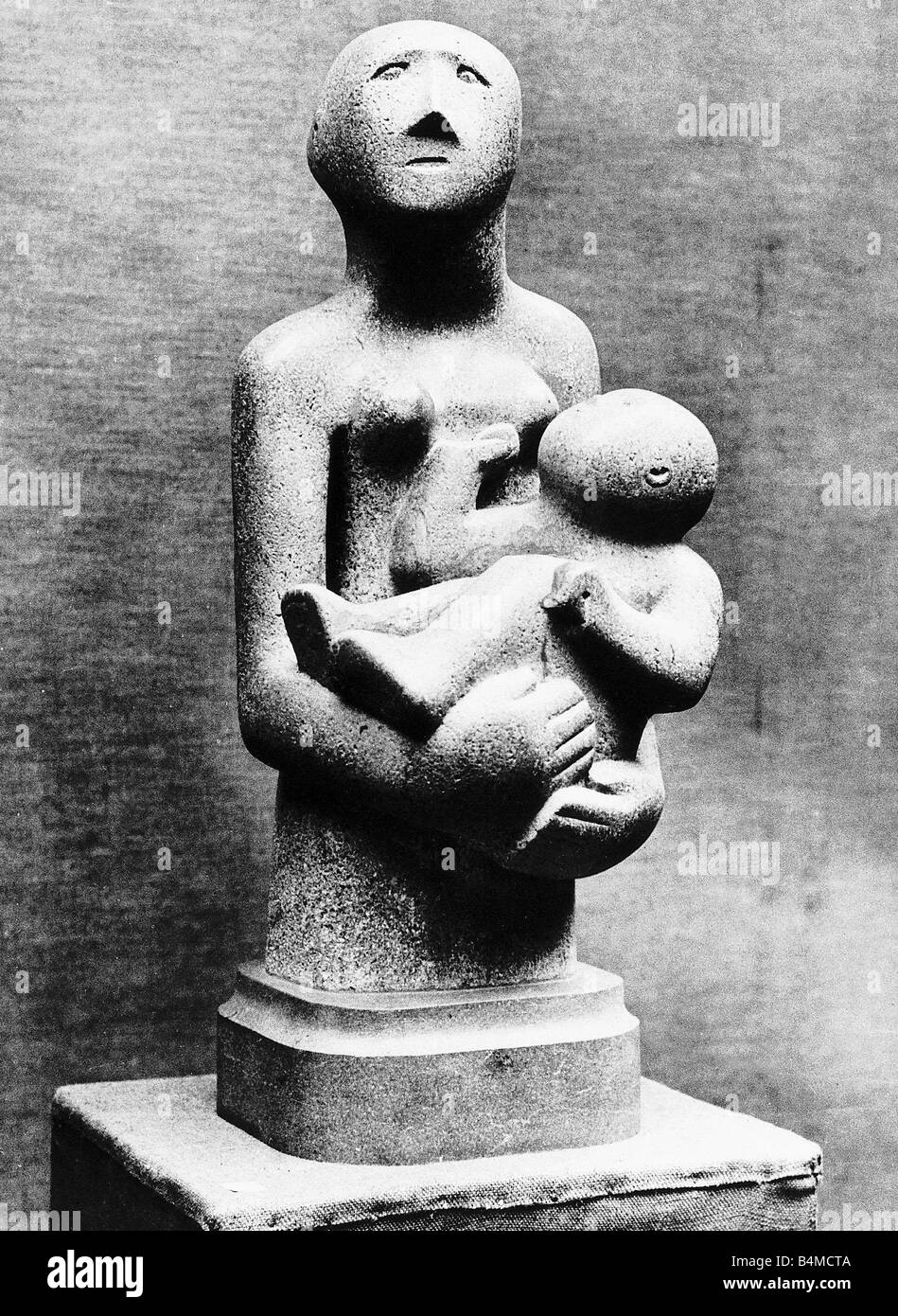 Madre bambino scultura di Henry Moore scultore 1931 Foto Stock