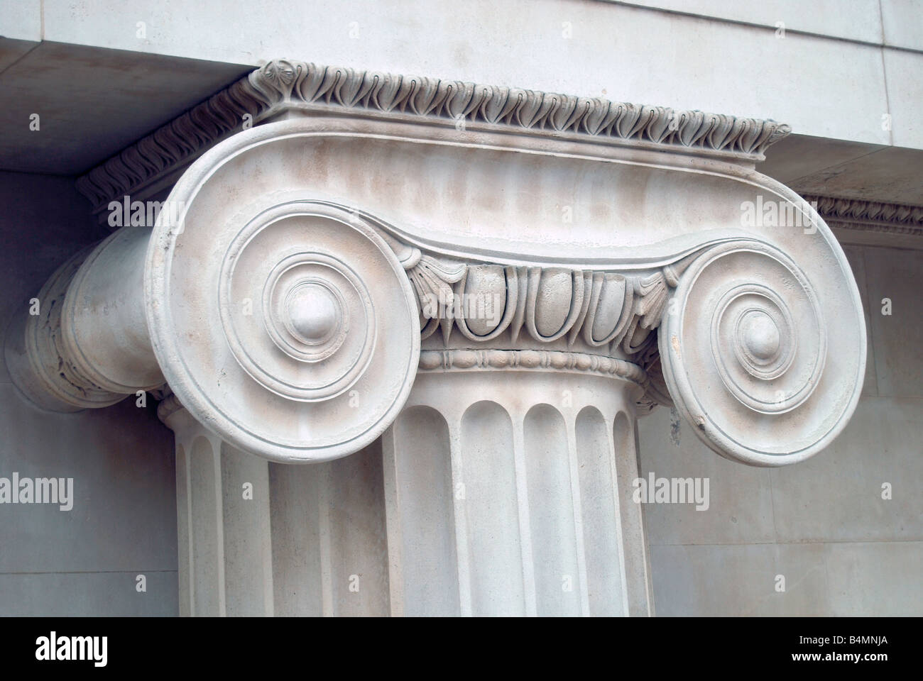 Capitello ionico colonna classica architettura greca Foto stock Alamy