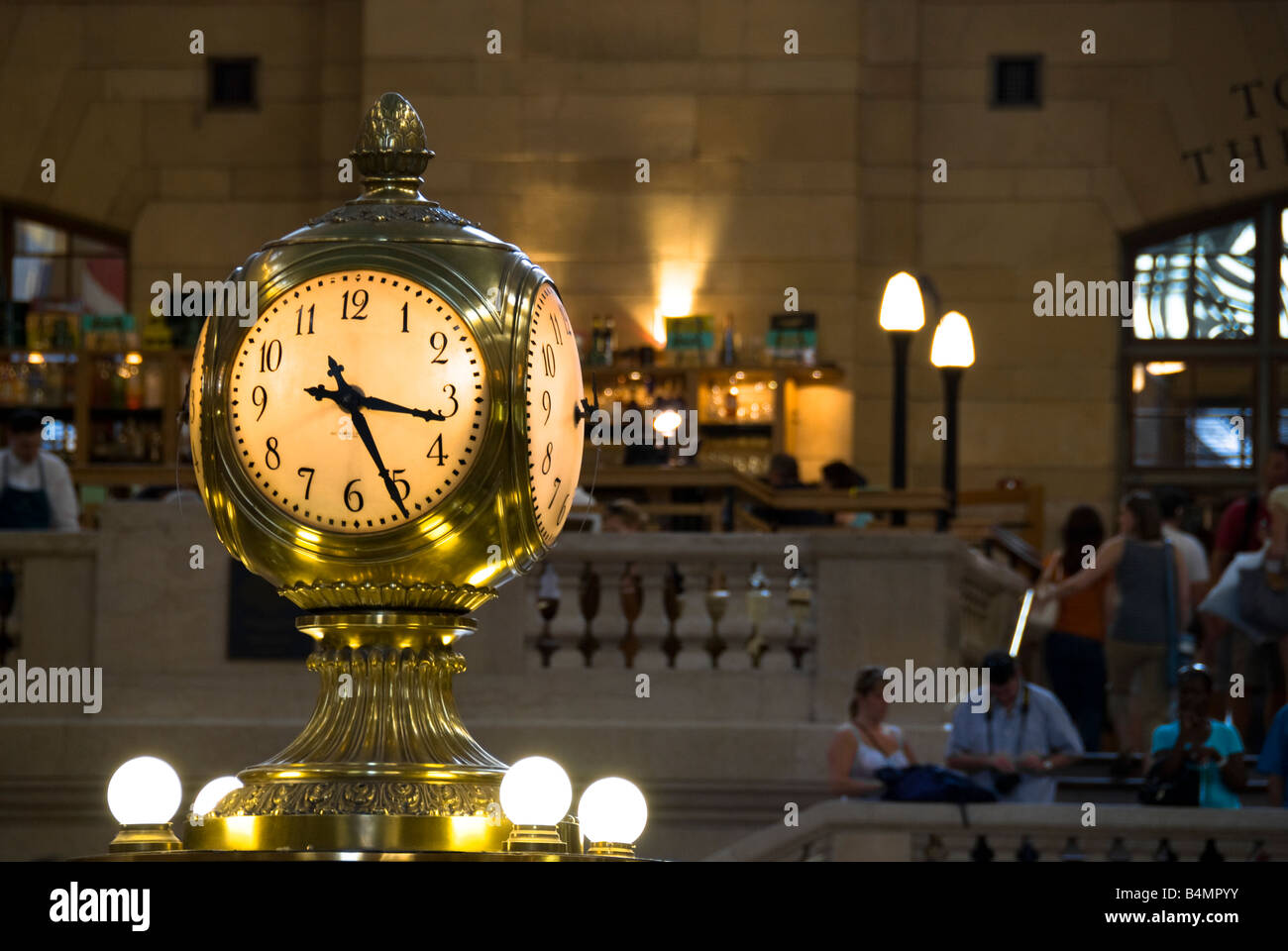 Grand orologio centrale Foto Stock