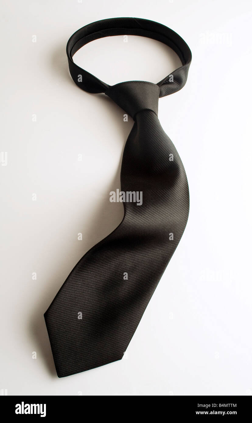 Cravatta nera Foto Stock