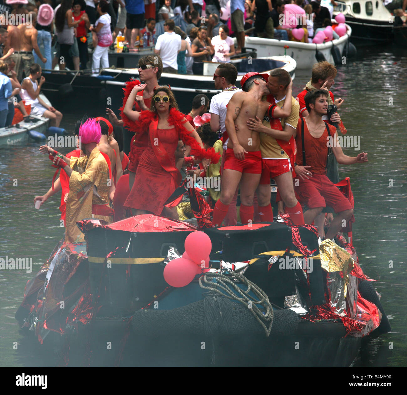 Canal Gay Pride 20087 in Amsterdam Foto Stock