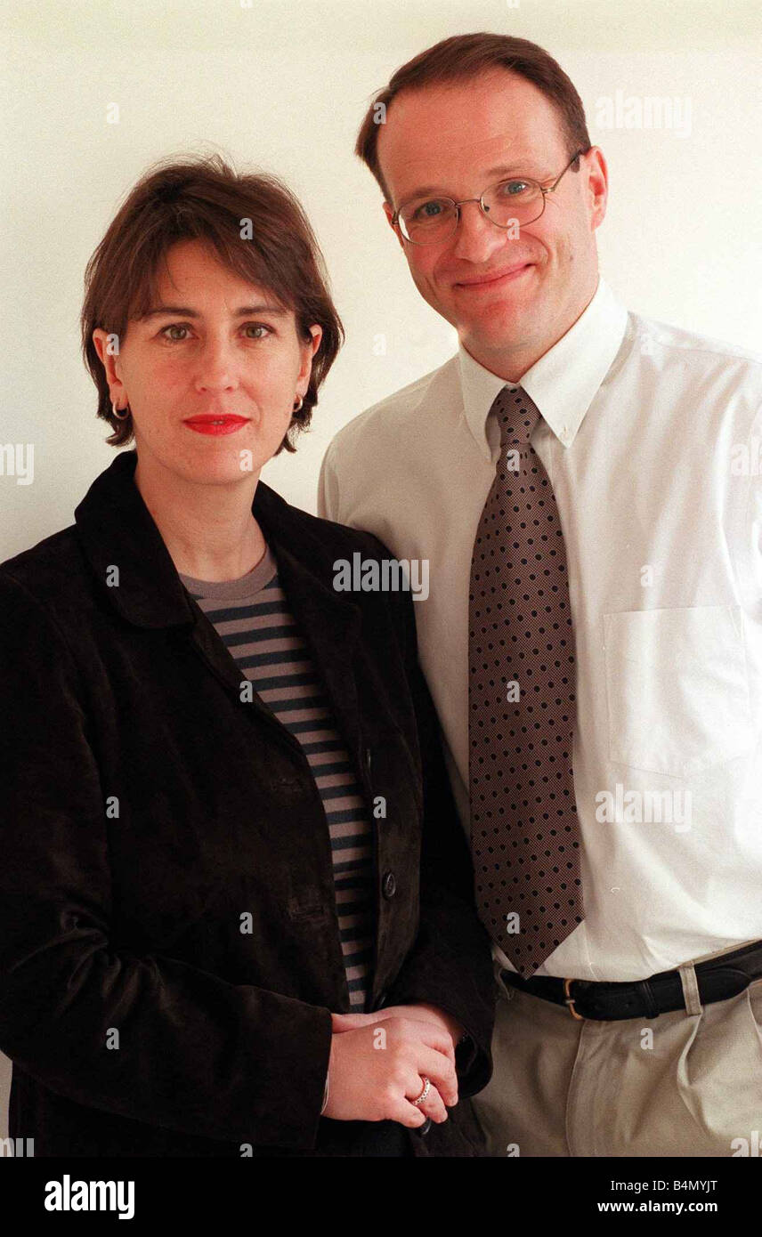 Kirsty Wark presentatore TV con mio marito Gennaio 1999 Alan Clements Foto Stock
