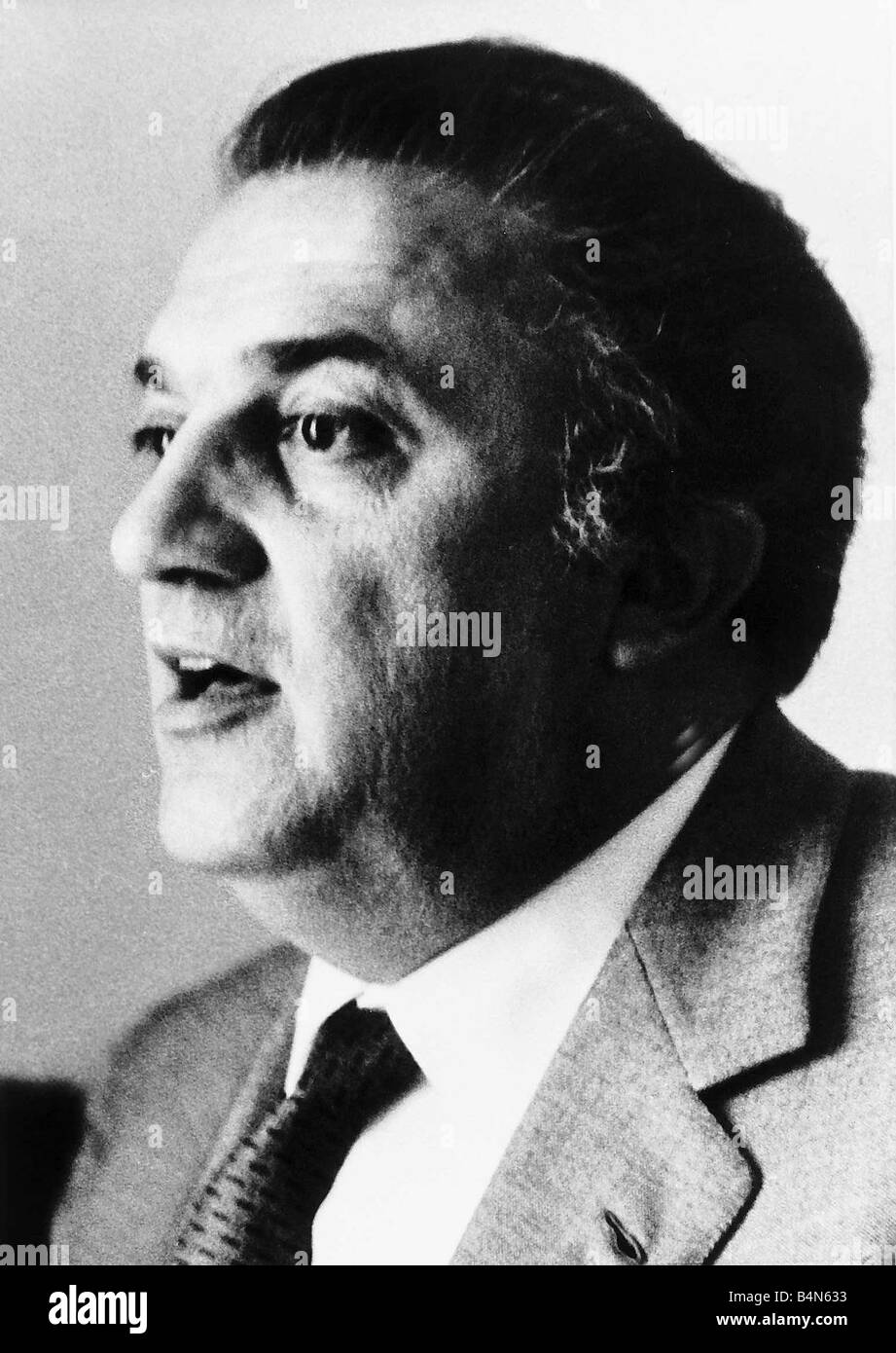 Federico Fellini regista italiano 1969 Foto Stock