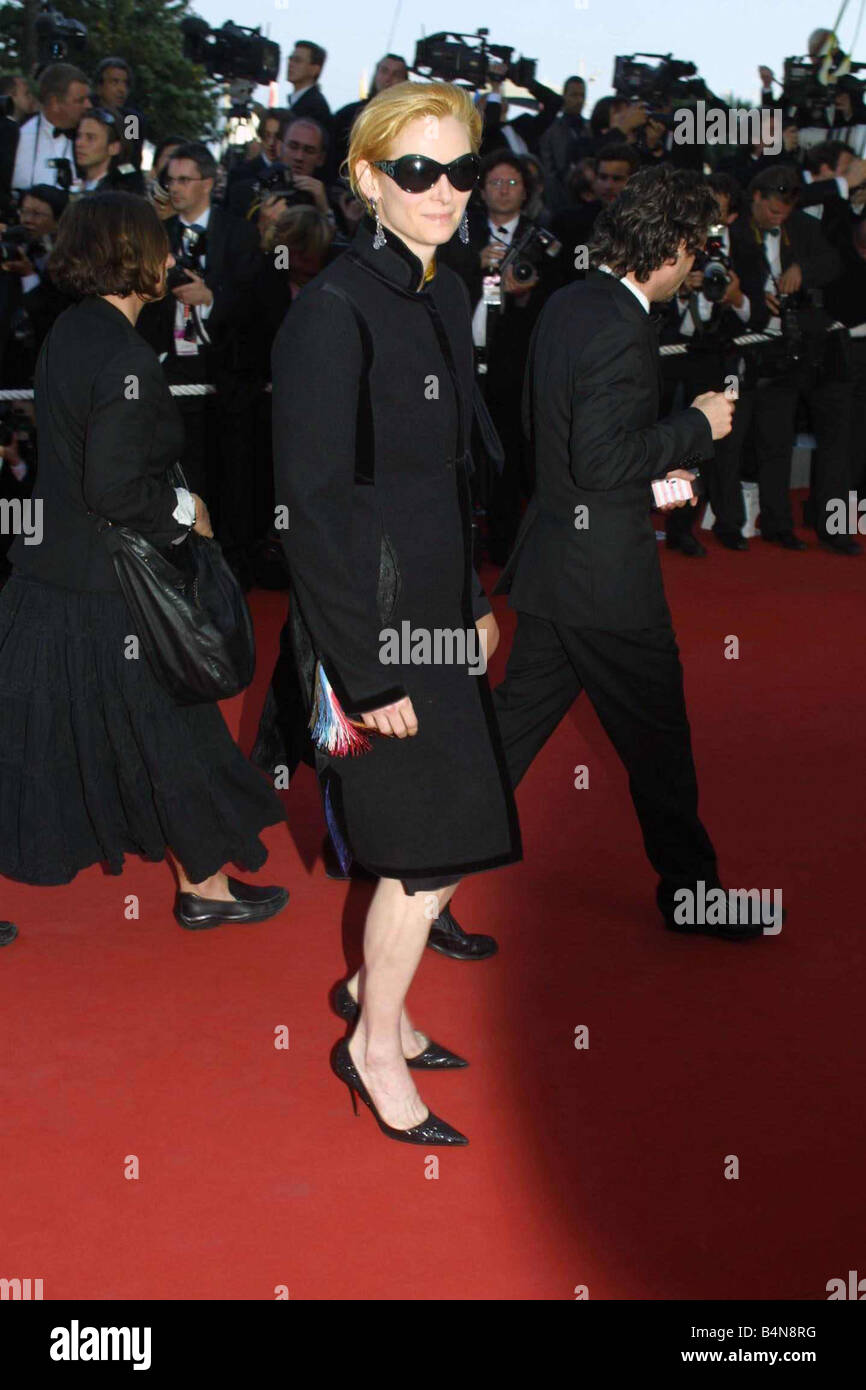 Tilda Swinton attrice al Festival di Cannes 2004 Foto Stock