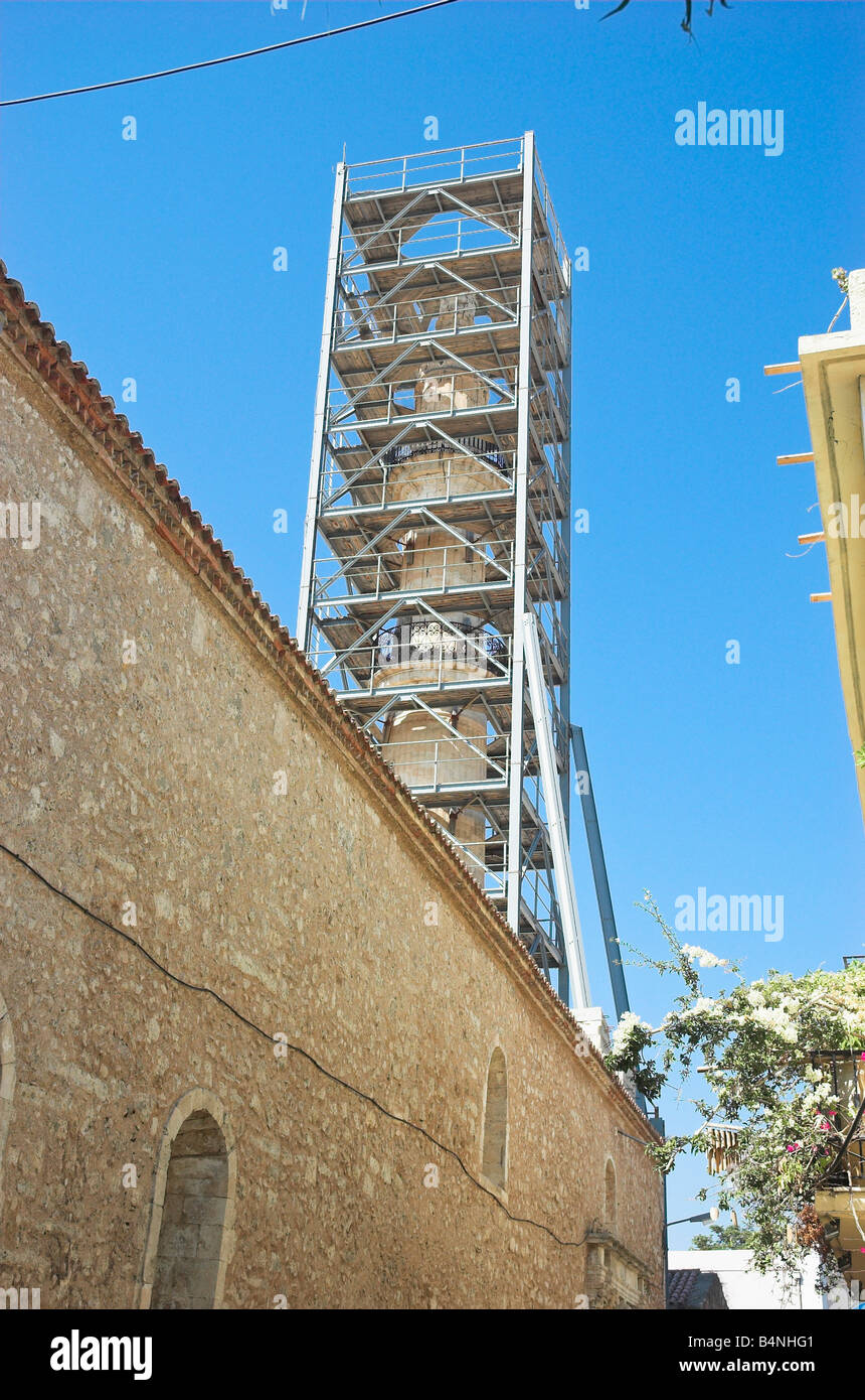 La Moschea Neratze in costruzione in Rethymnon Crete Greece Settembre 2008 Foto Stock