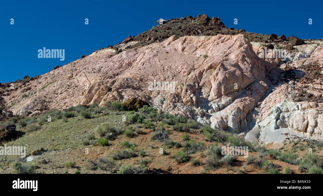 Le rocce in ultima possibilità Canyon presso il Red Rock Canyon State Park tra le città di Ridgecrest Mojave a El Paso Montagne California USA Foto Stock