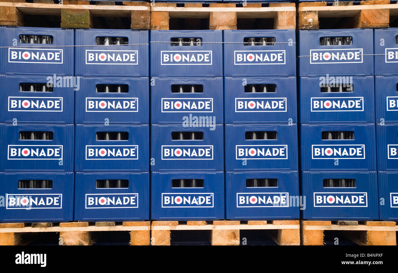 BIONADE GmbH la produzione dell'alcool biologico bevanda analcolica Bionade Foto Stock
