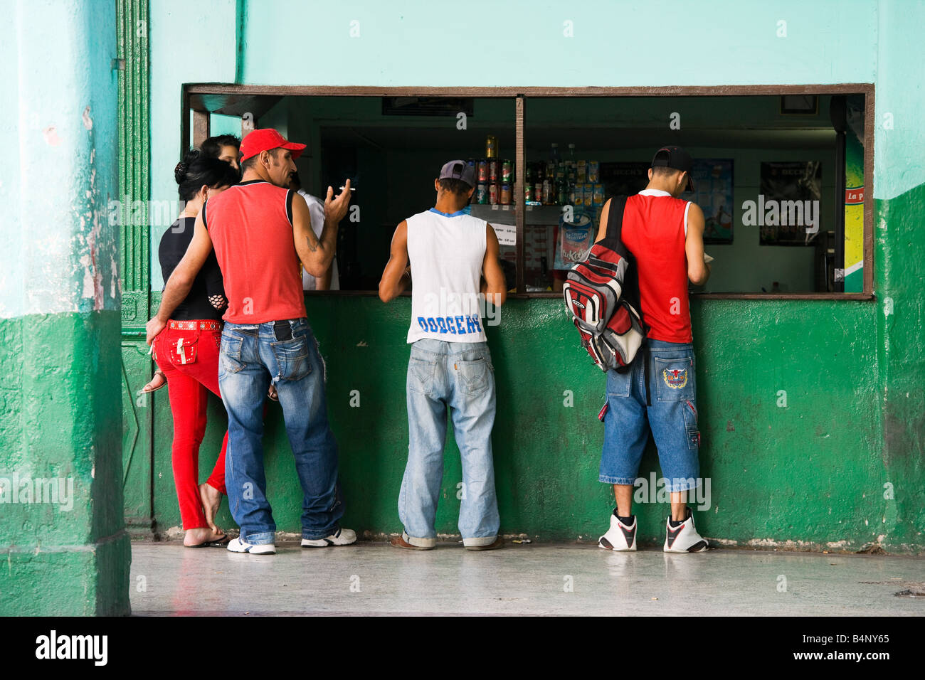 Scena della via Foto Stock