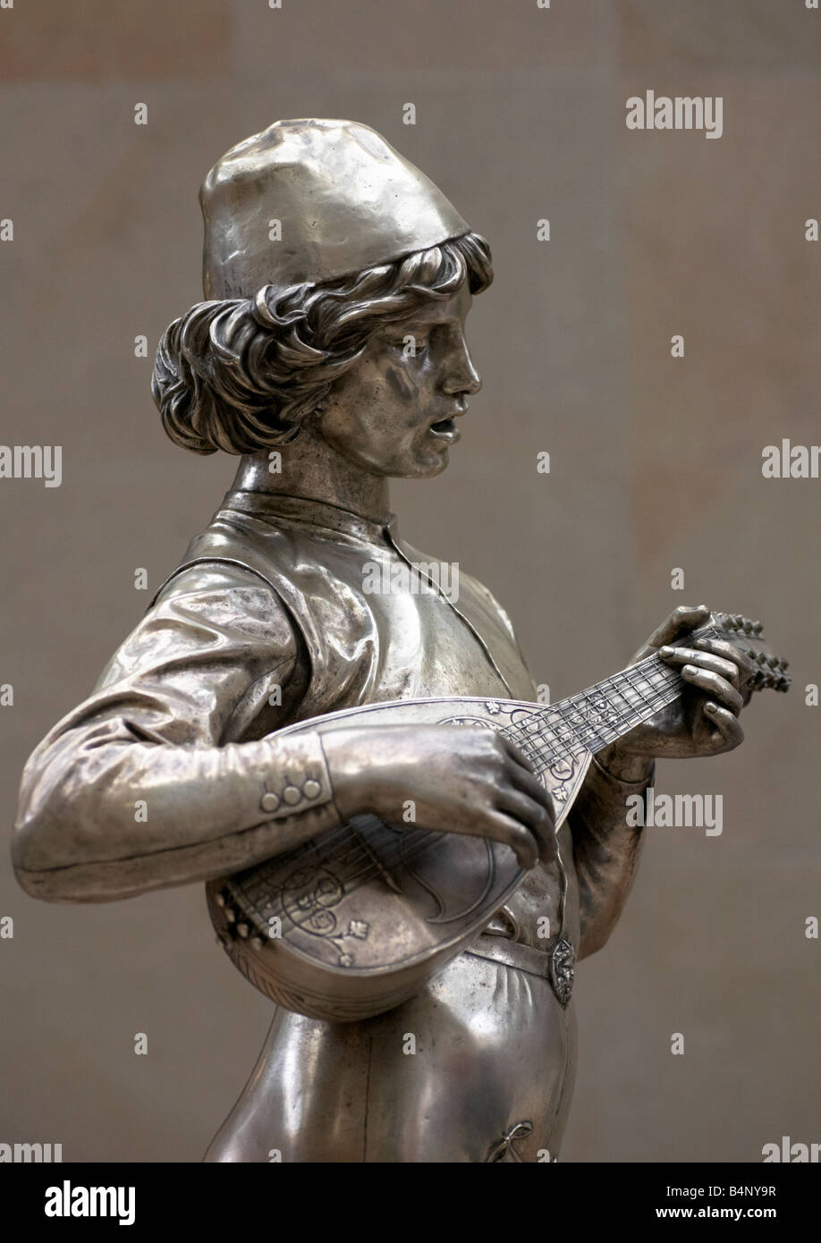 Le chanteur florentin scultura di Paolo Debois Musee d orsay Parigi Francia Foto Stock