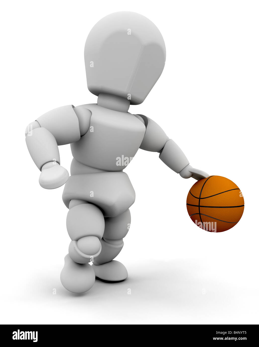 Palla di basket blu isolato su sfondo bianco. rendering 3d di accessori  sportivi per il gioco di squadra Foto stock - Alamy