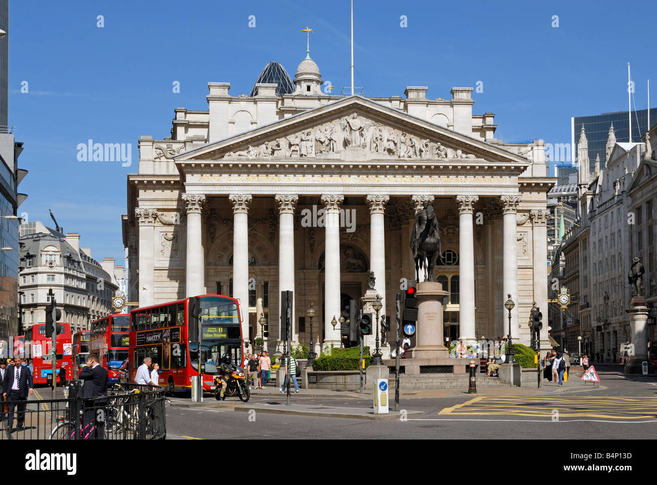 Royal Exchange di Londra Foto Stock