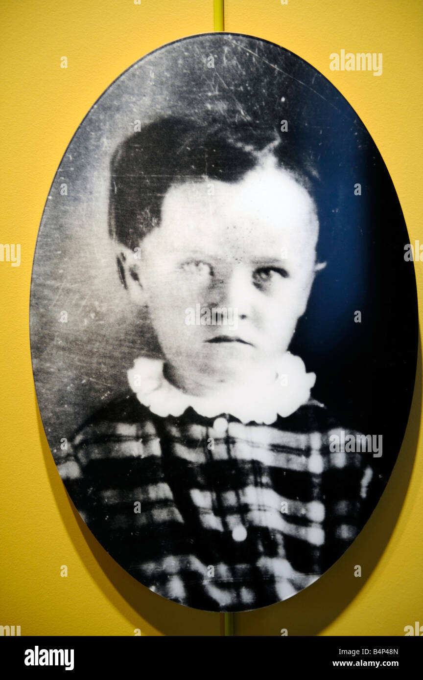 Immagine di Thomas Alva Edison a i 4 anni di età Foto Stock
