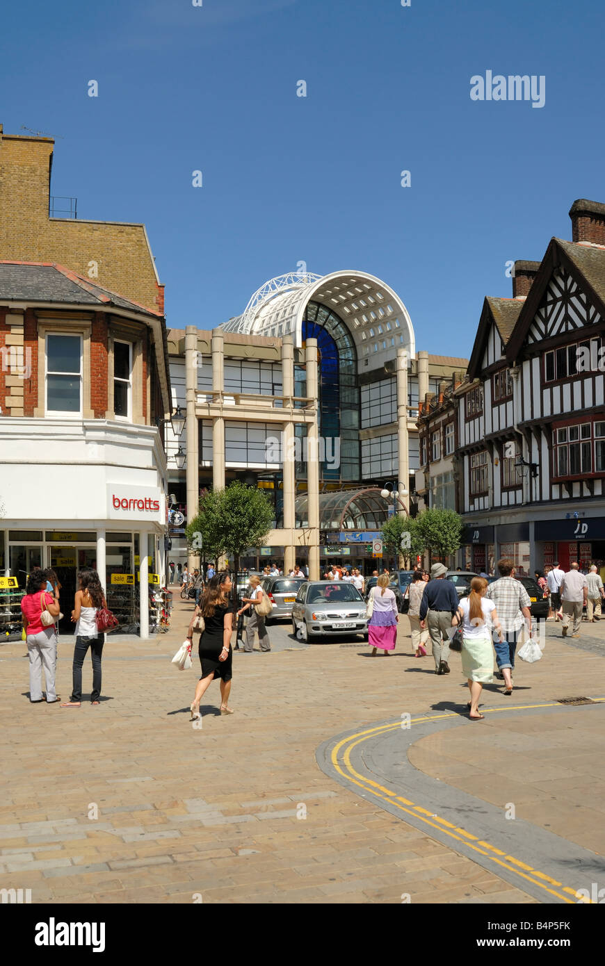 Centro città di Kingston upon Thames Foto Stock