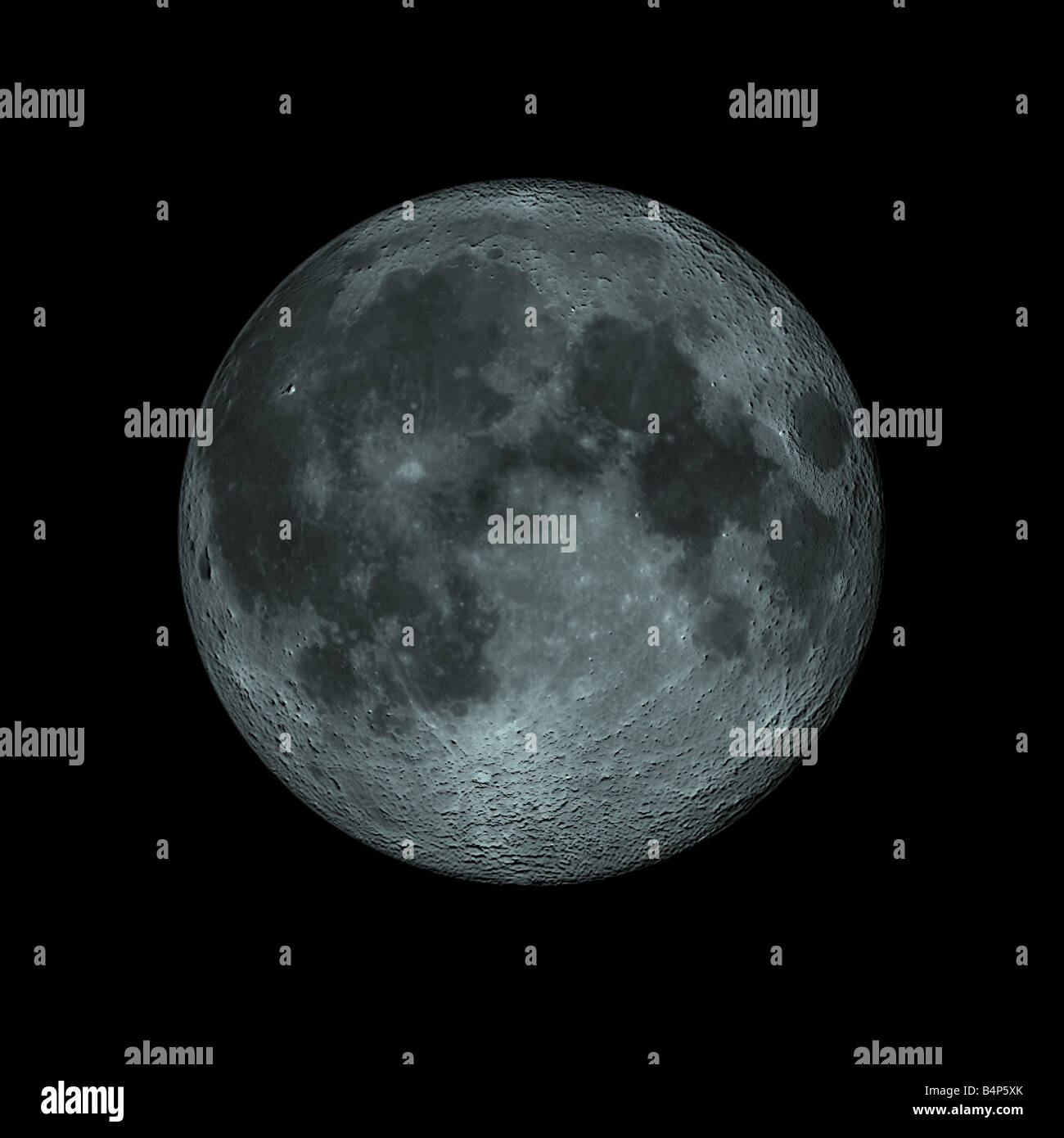 Fictional immagine della luna Foto Stock