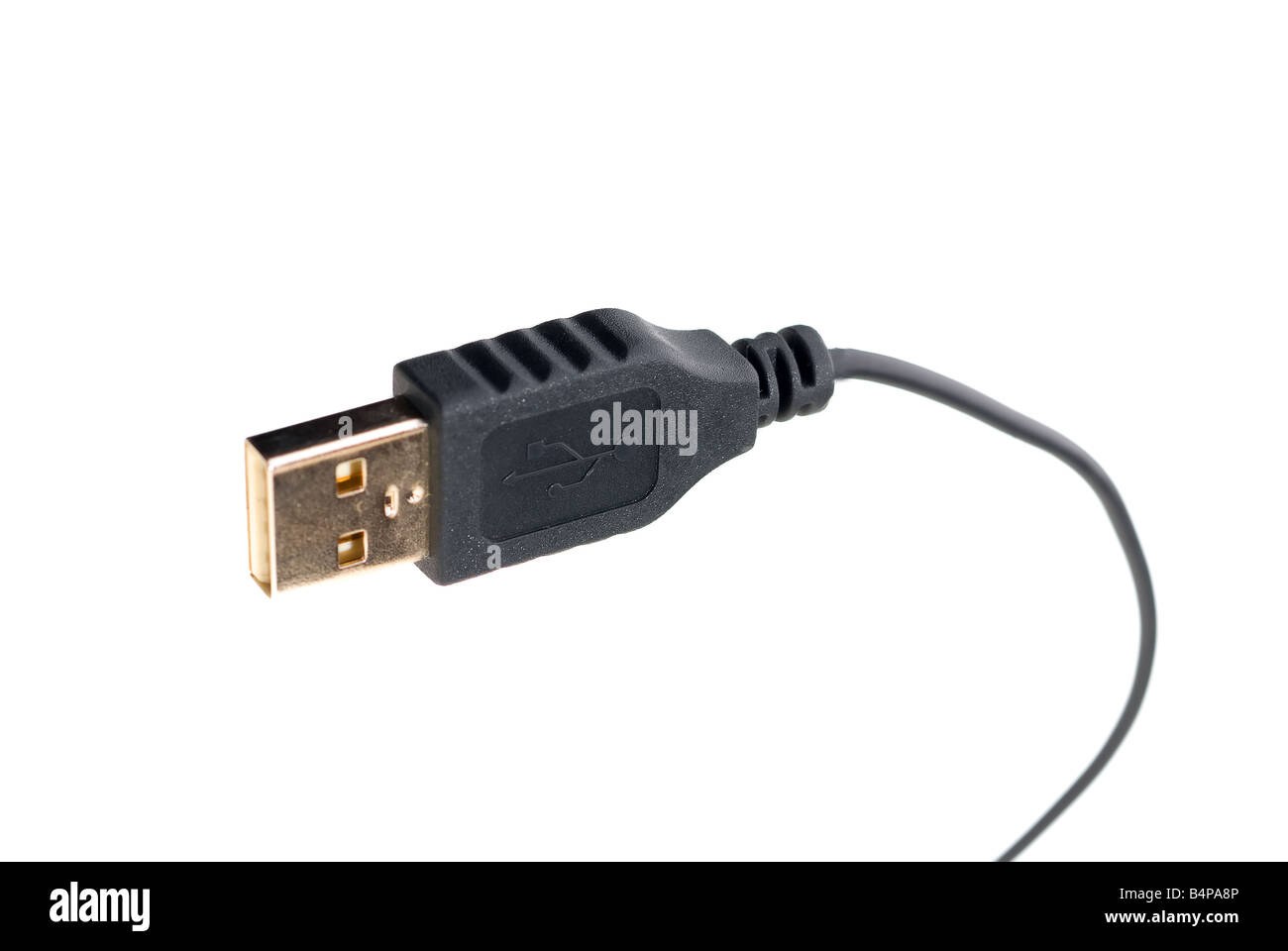 USB Cavo per computer su bianco Foto Stock USB Cavo per computer su bianco Foto Stock