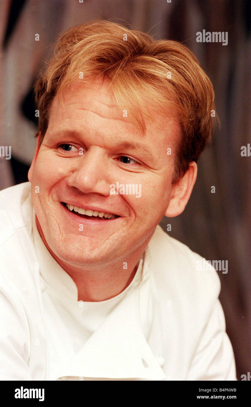 Lo chef Gordon Ramsay Ottobre 1999 Foto Stock