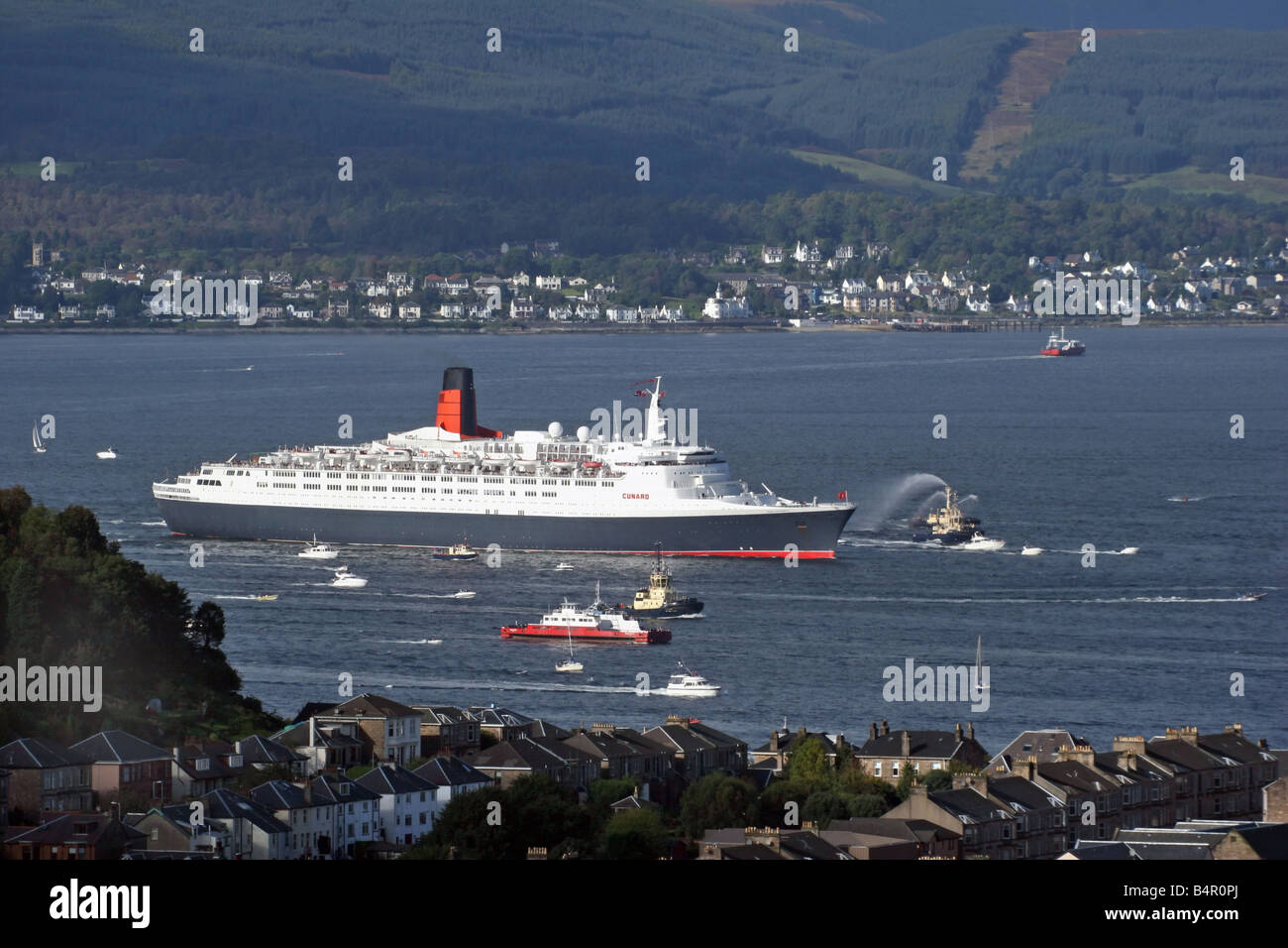 La Queen Elizabeth ll Foto Stock