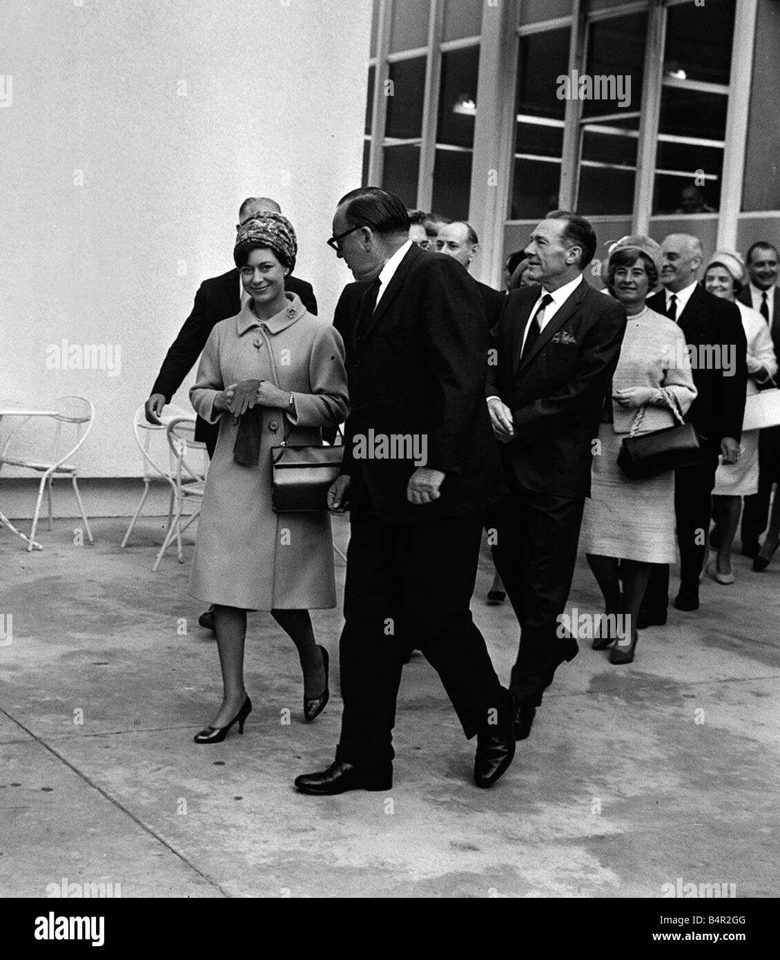 La principessa Margaret nel novembre 1965 a Hollywood USA Foto Stock