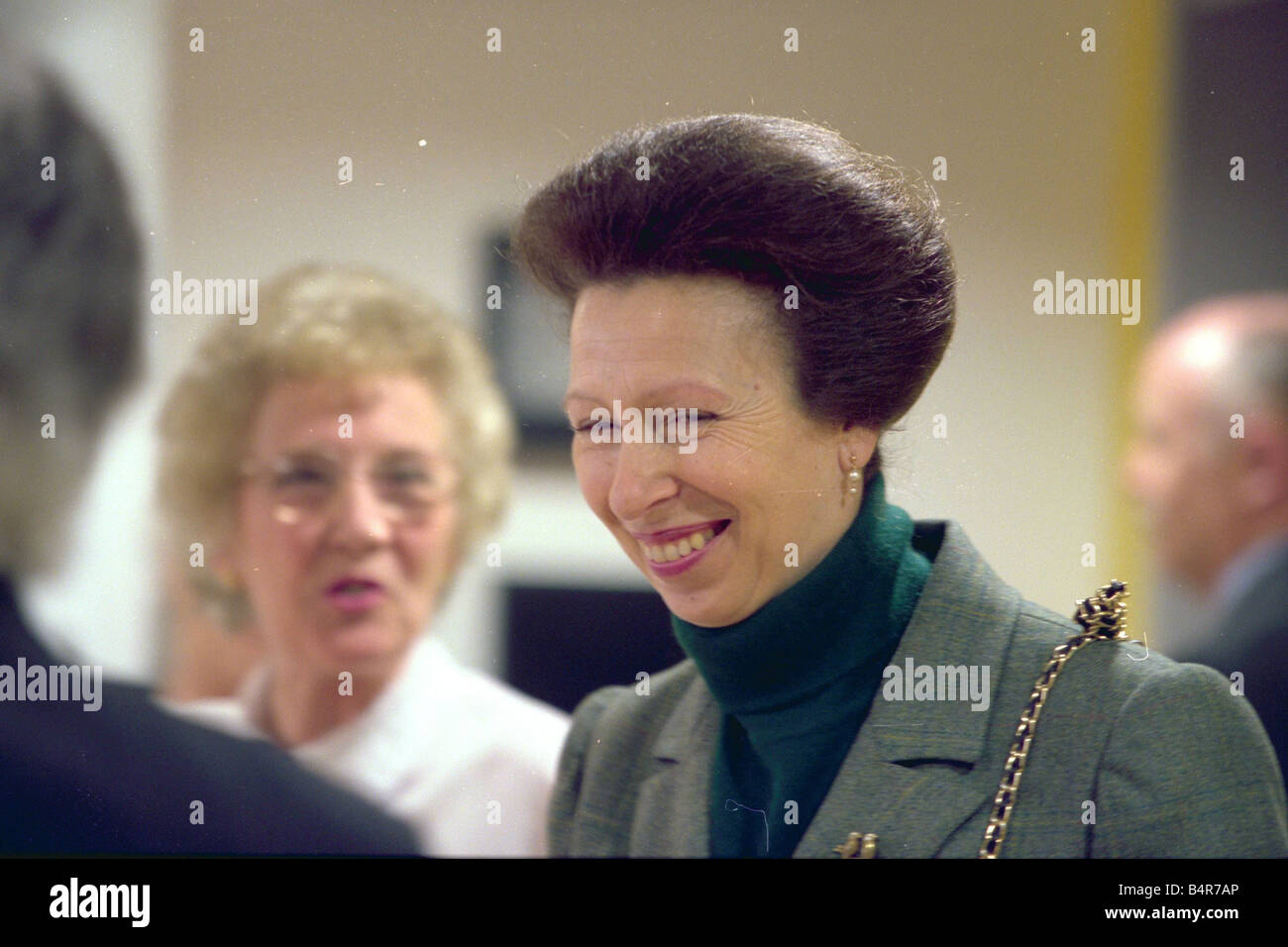 HRH The Princess Royal Princess Anne durante una visita alla Casa Mea in Newcastle Foto Stock