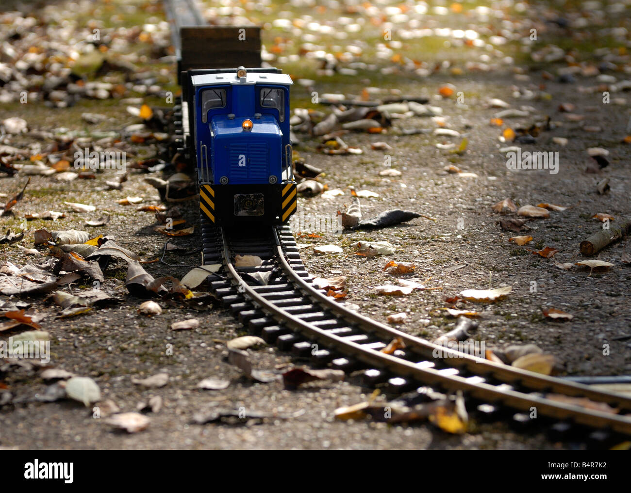 Locomotiva a vapore modellino ferroviario Foto Stock