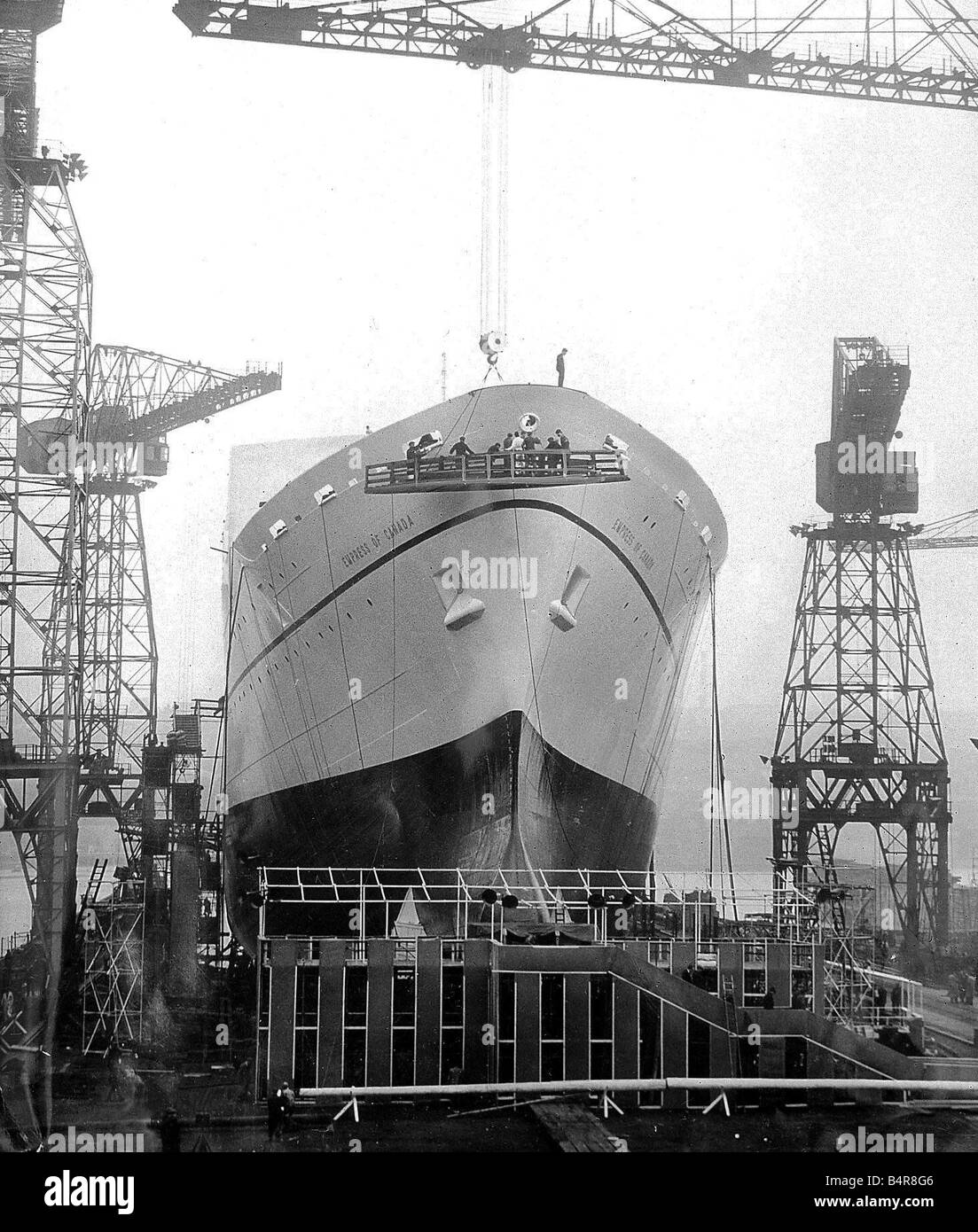 Nave al Walker cantiere navale della Vickers Armstrong costruttori navali Ltd Foto Stock