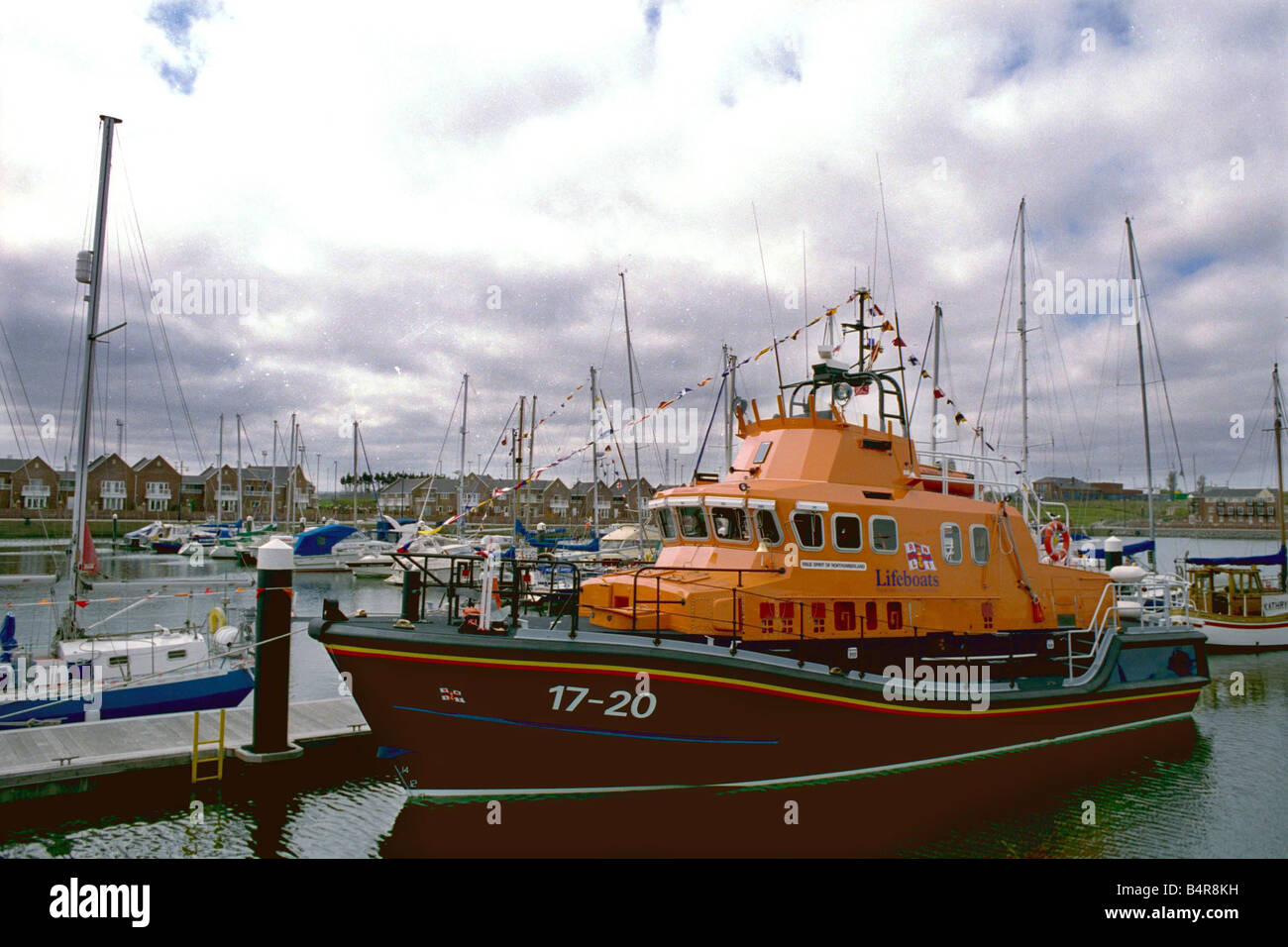 S Tynemouth nuova imbarcazione di salvataggio lo spirito del Northumberland 04 05 00 Foto Stock
