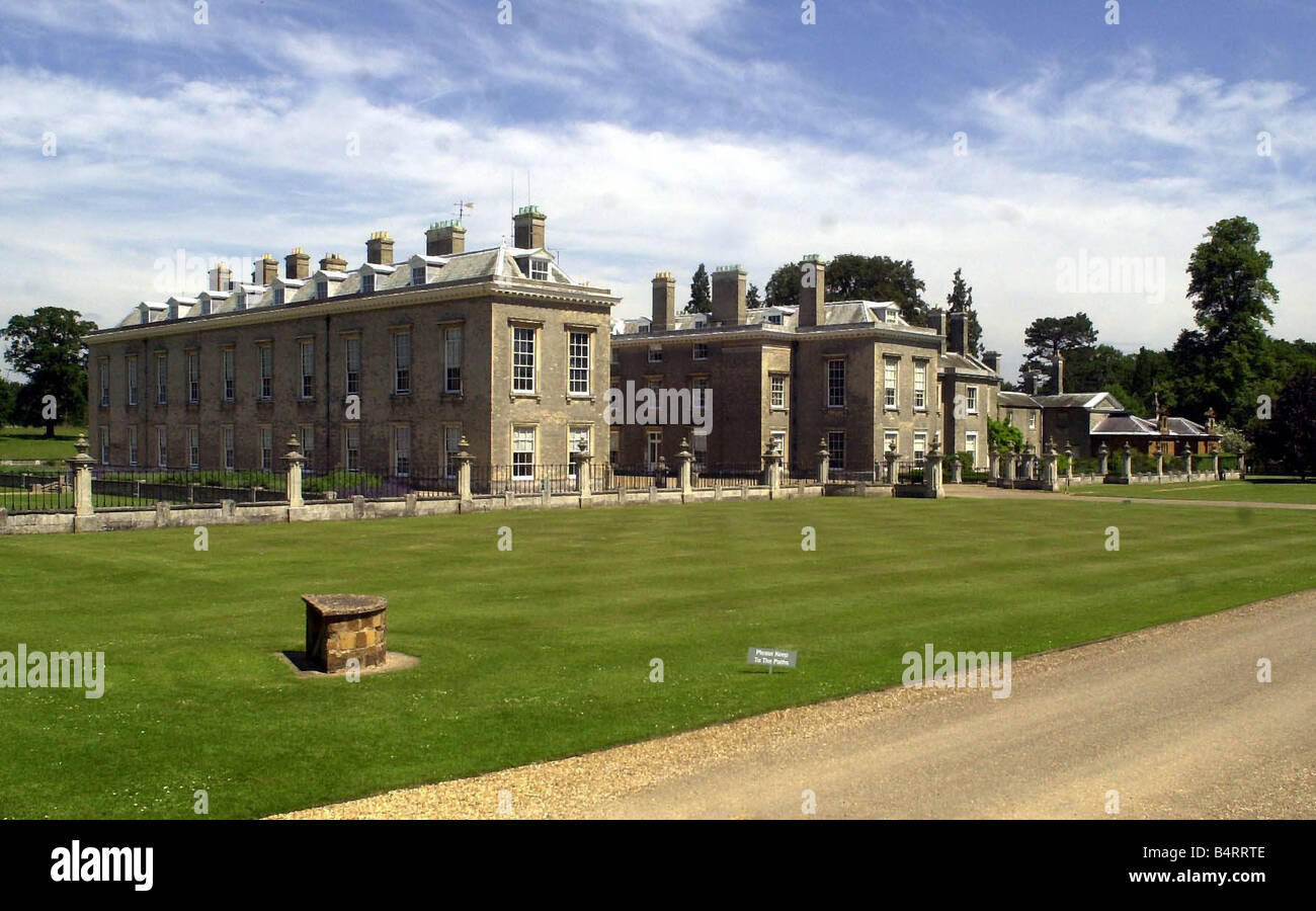 Althorp Northamptonshire casa del Conte Spencer e la sua nuova moglie la contessa Spencer la prima casa della principessa Diana e dove è sepolta Foto Stock