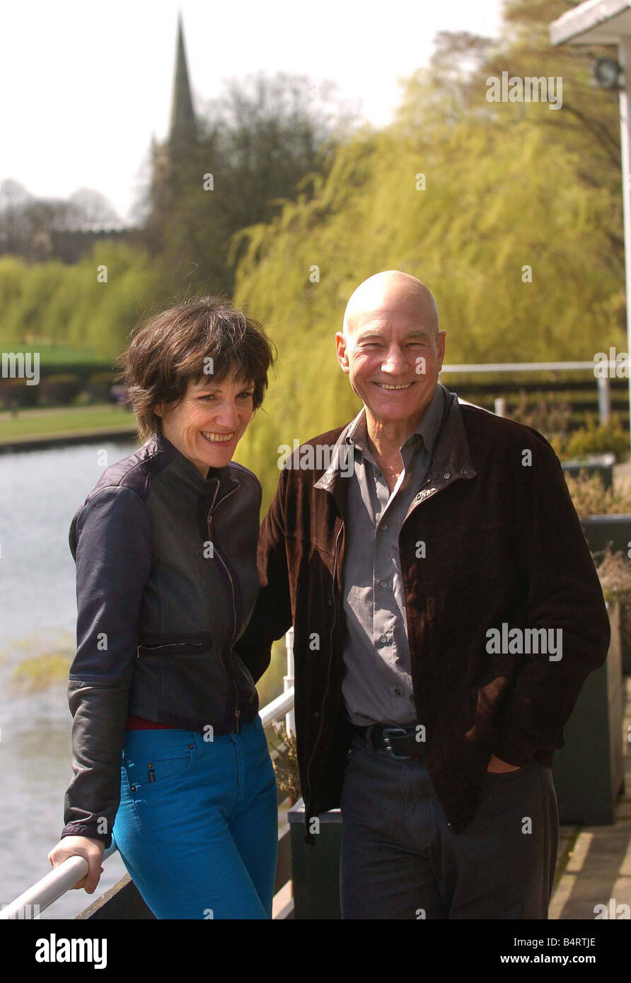 Patrick Stewart e Harriet Walter che assumono il ruolo di leader in Antonio e Cleopatra che sarà sulla allo Swan Thetare Stratford Foto Stock